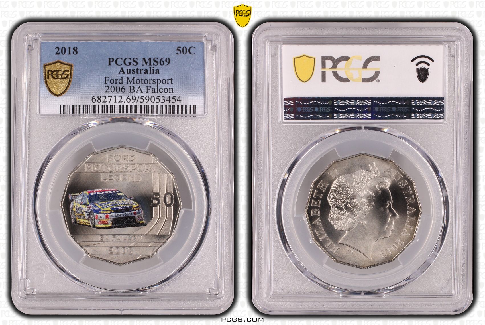 Ford Motorsport - 2006 BA Falcon, Fifty Cent, 2018, PCGS MS69