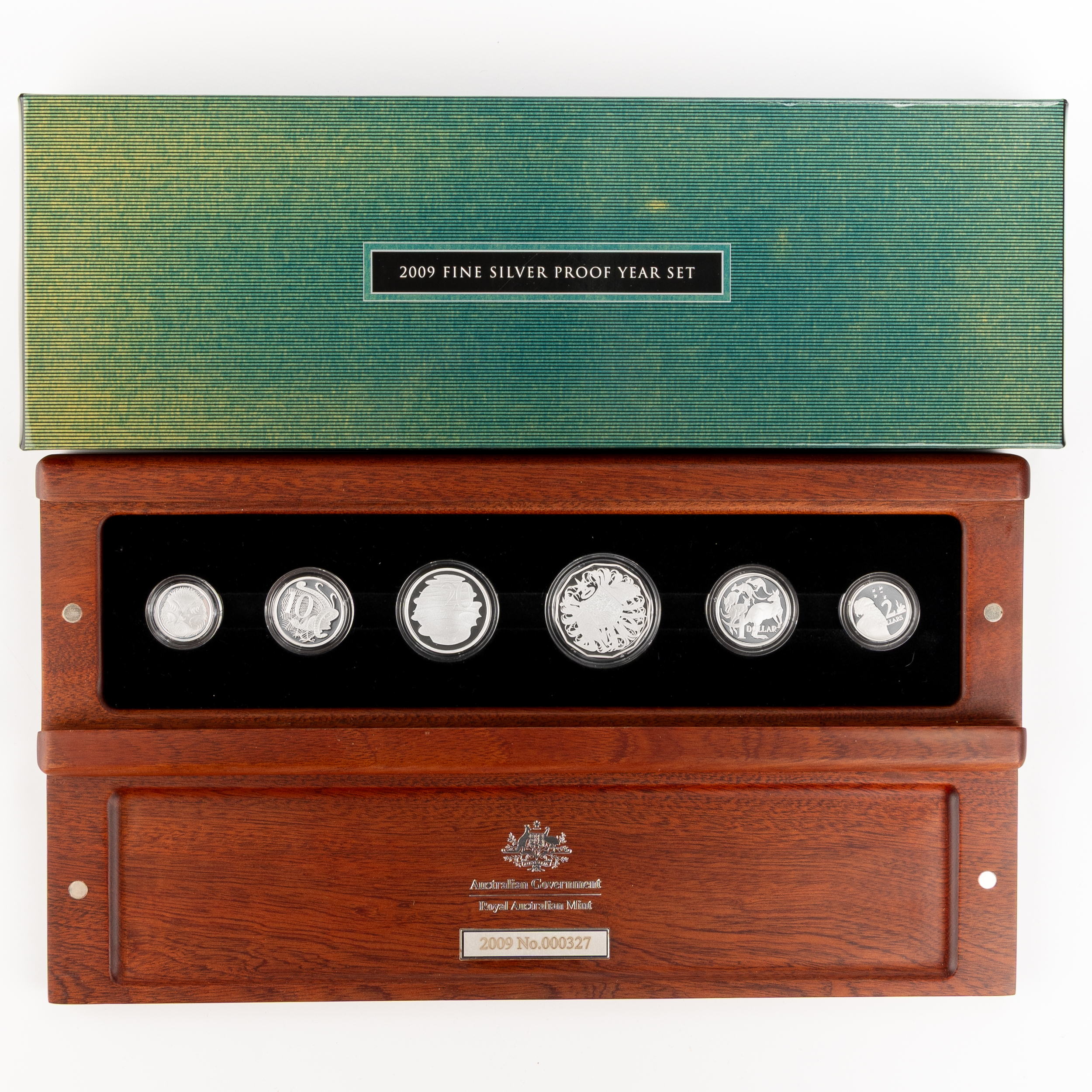 Elizabeth II, RAM - Silver Proof Year Set, Five Cents - Two Dollars, 2009, FDC