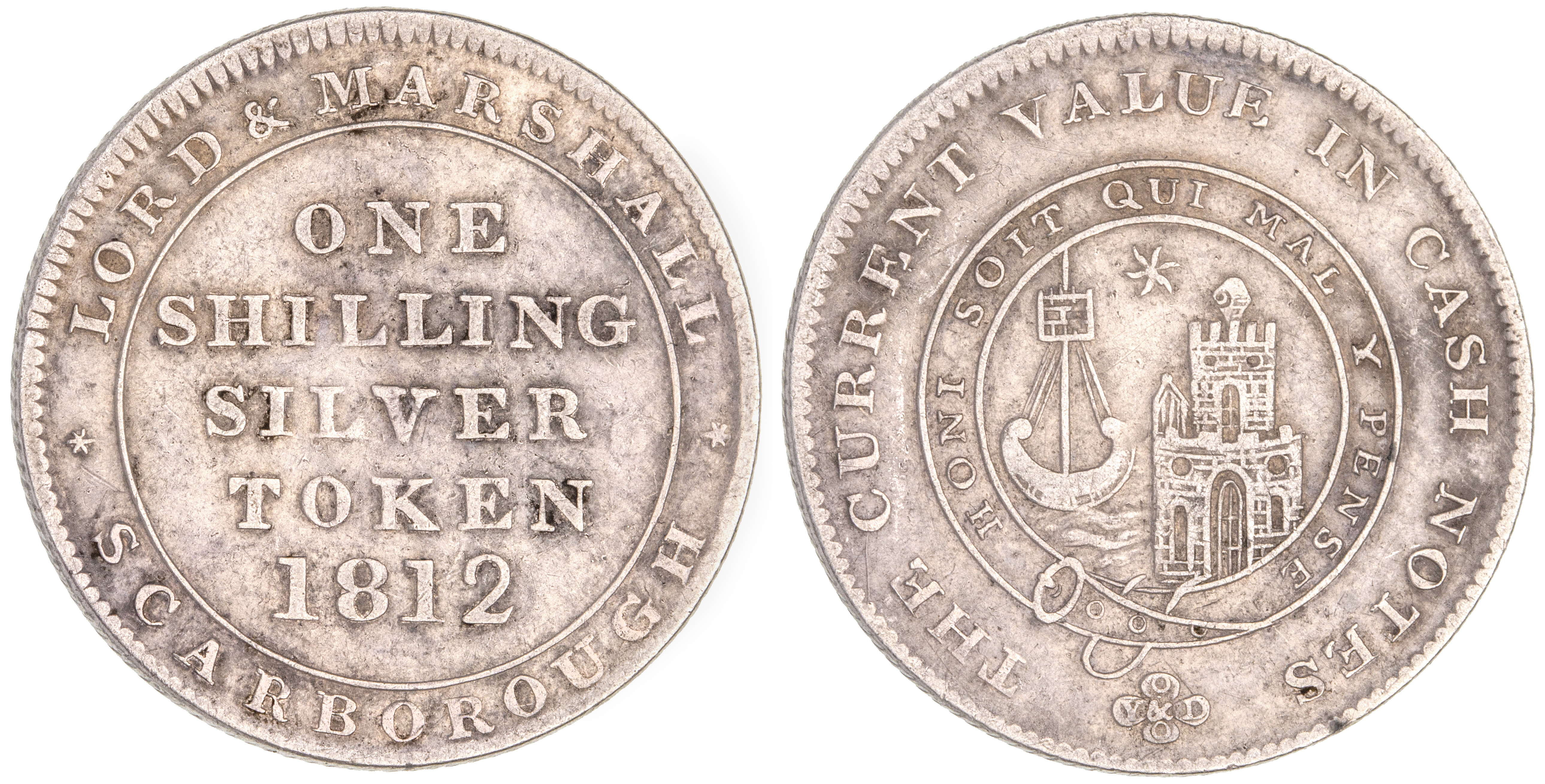 Great Britain, Yorkshire, Shilling, 1812, gVF