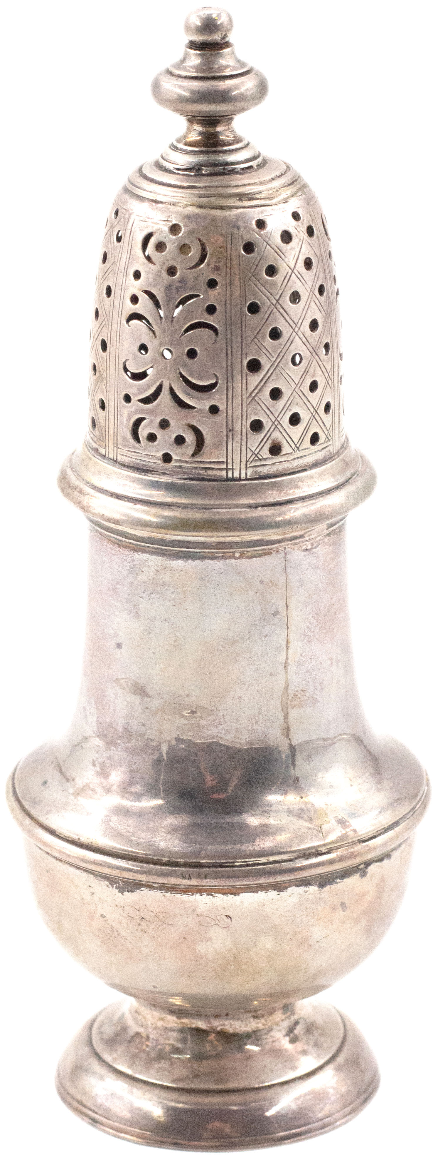Great Britain, Georgian Silver Sugar Caster, 1746, VGC