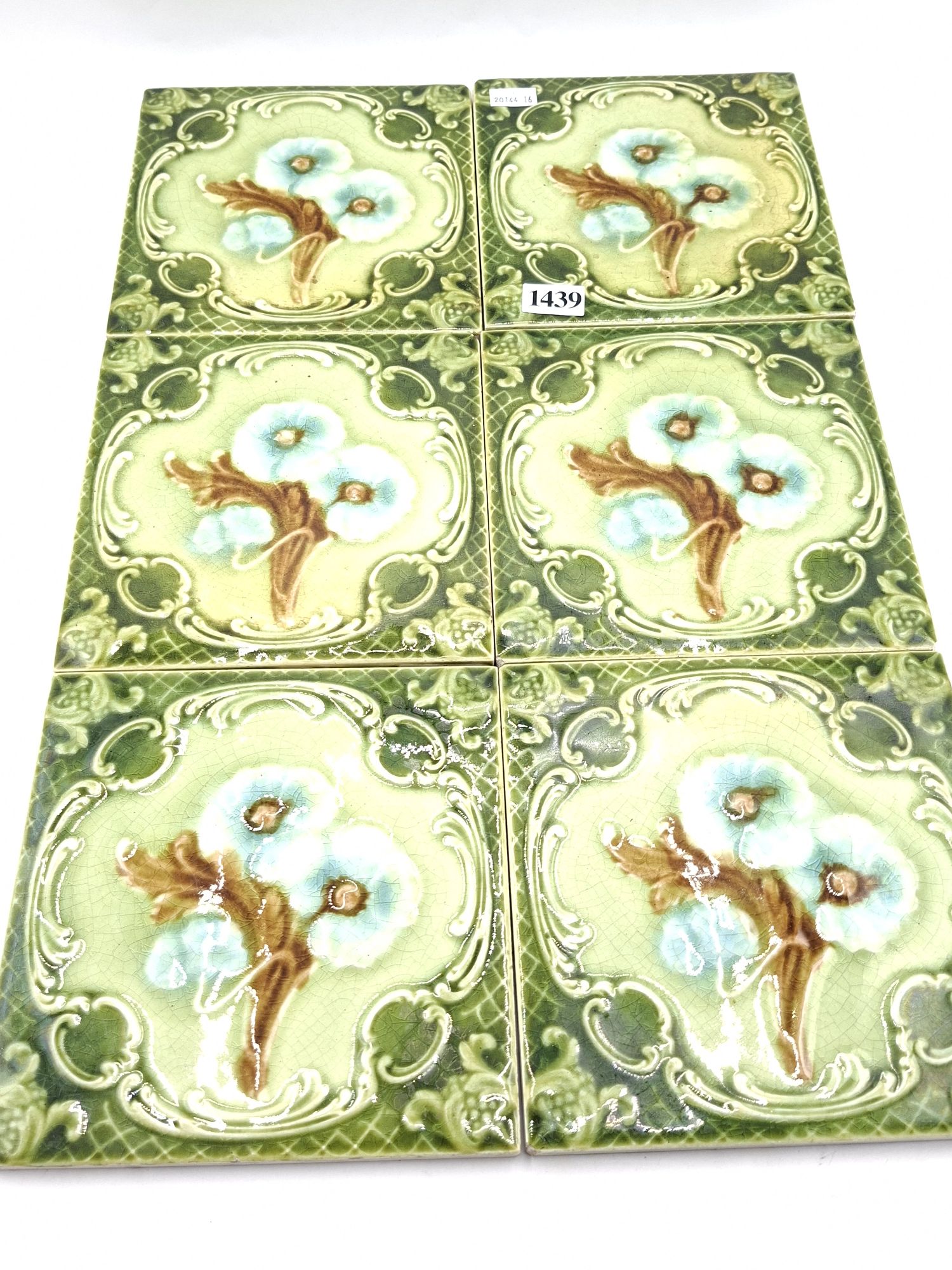 Art Nouveau Floral Tiles