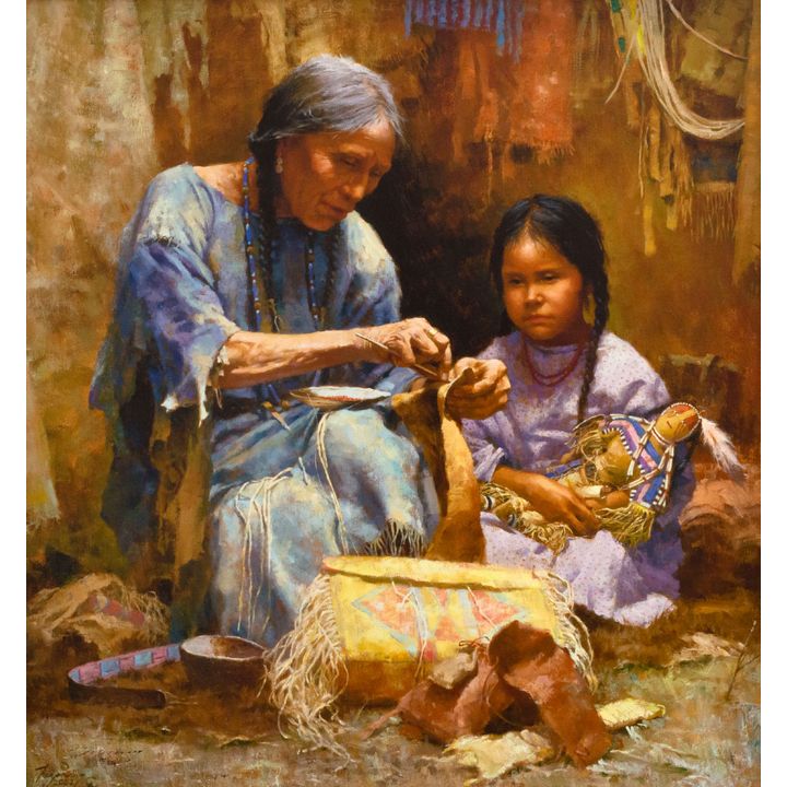 Howard Terpning (1927-) The Teachings of My Grandmother