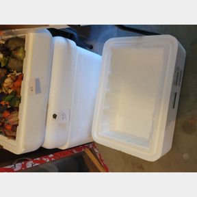 Two B85Large Styrofoam insulated container/cooler