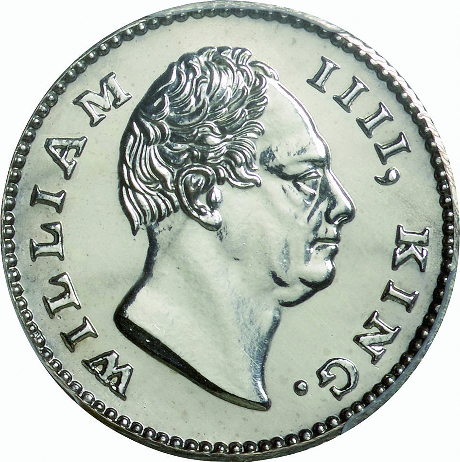 英領インド ウィリアム４世 １ルピー銀貨 １８３５ - アンティーク ...