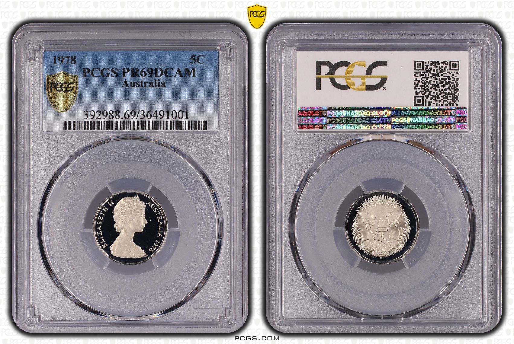 Five Cent, 1978, PCGS PR69DCAM