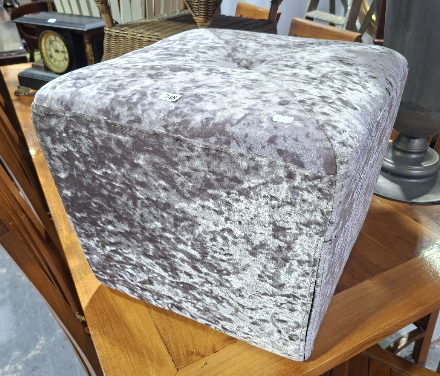 Velvet Pouffe