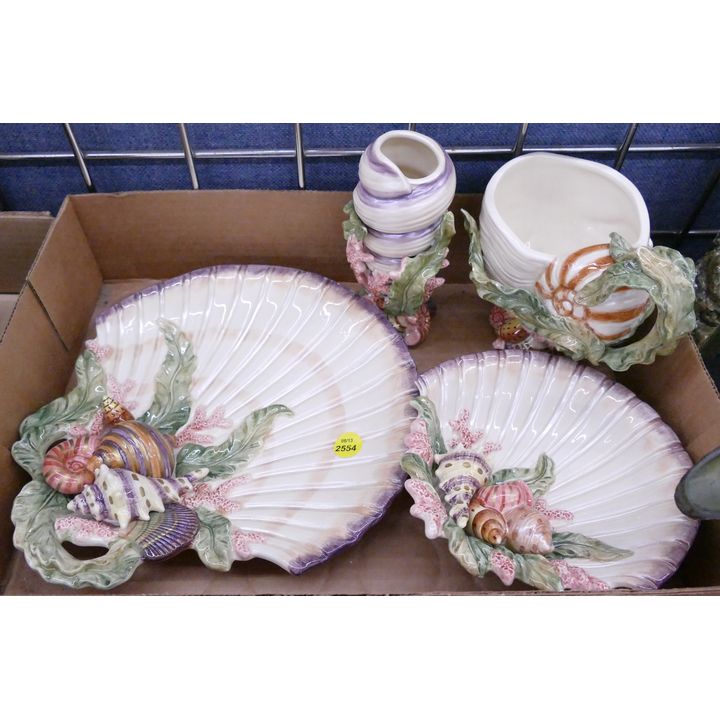Box Fitz & Floyd Shell Ceramics