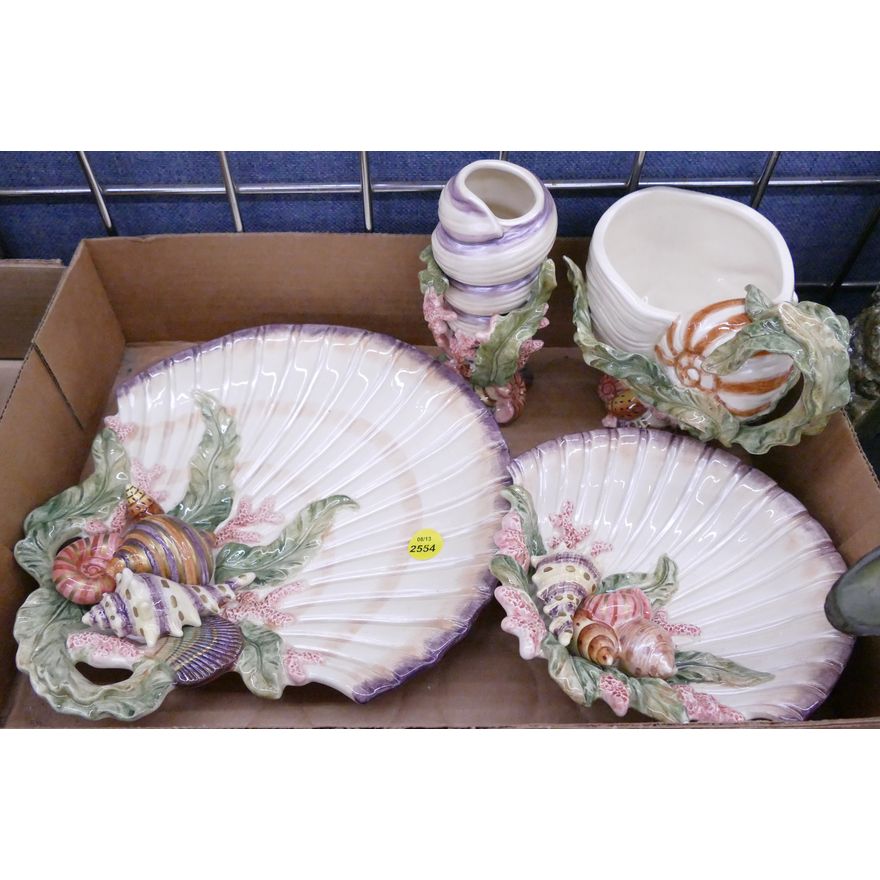 Box Fitz & Floyd Shell Ceramics