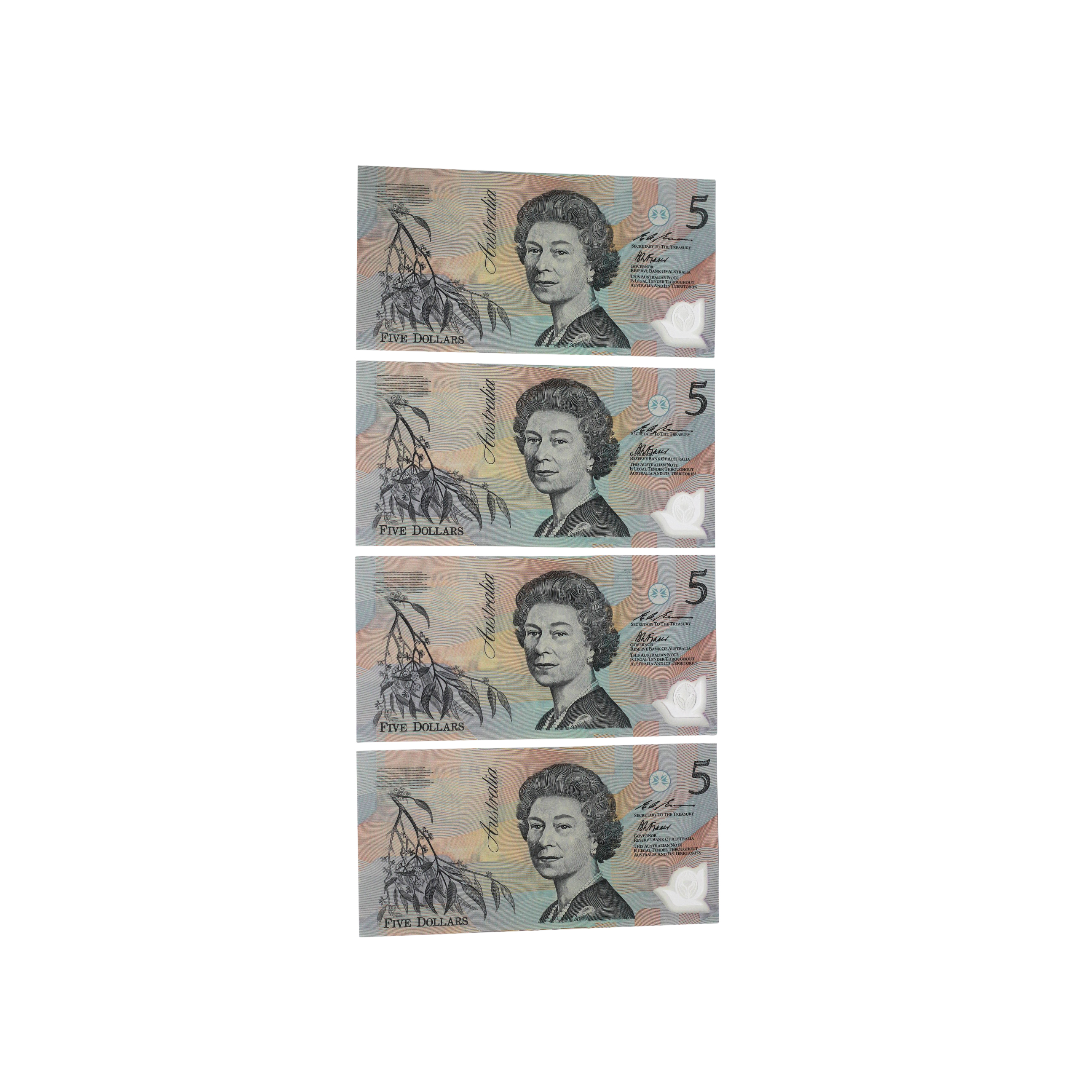 2213. · Group, Five Dollars, 1993, UNC