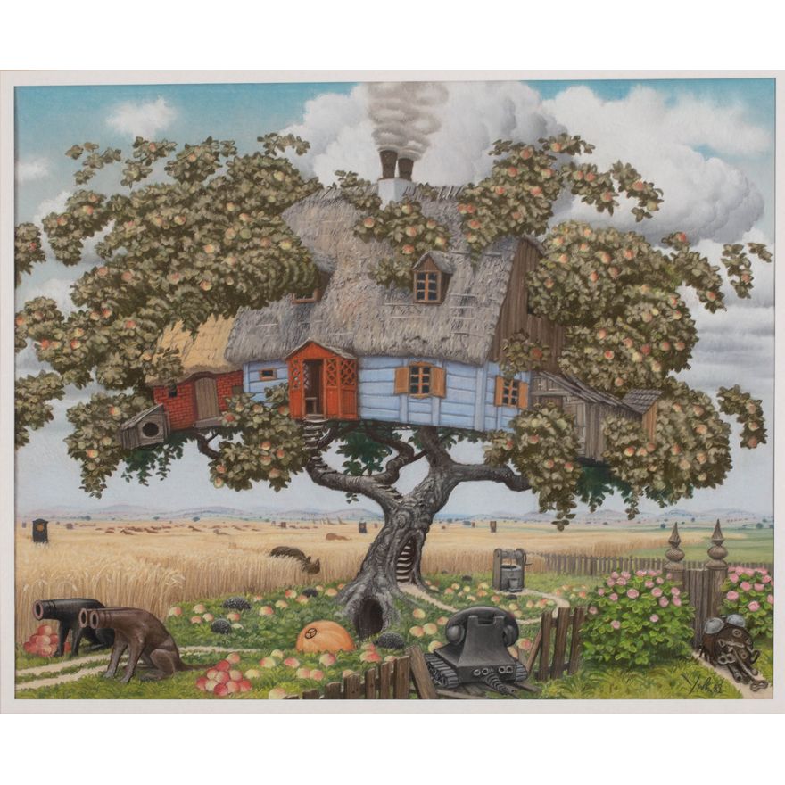 Jacek Yerka | Rajska jabłoń, 2002