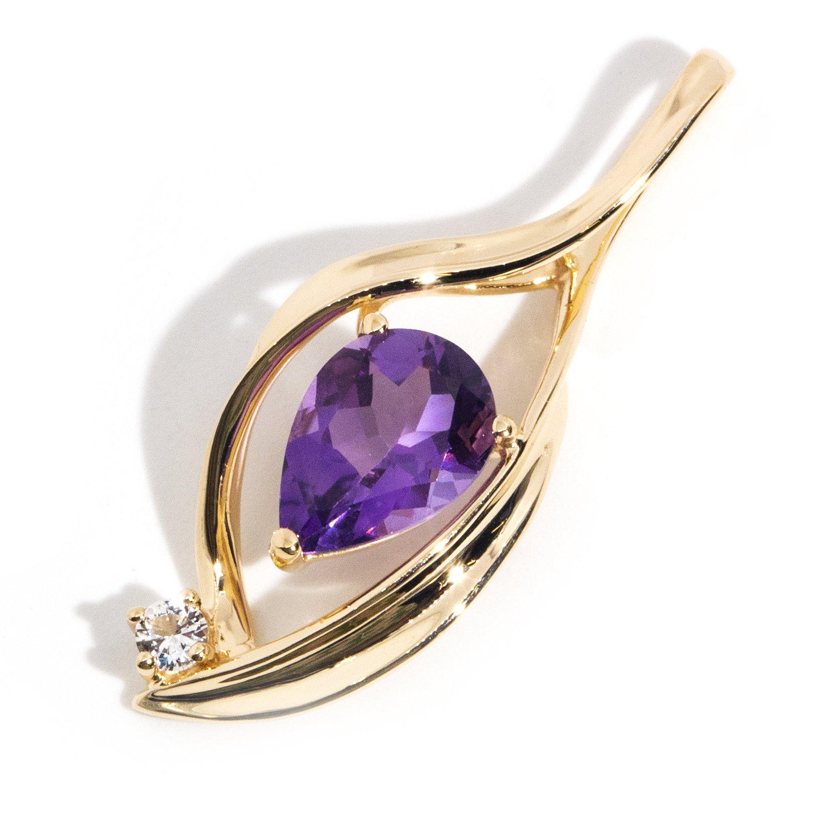 Amethyst 14 carat Gold Pendant