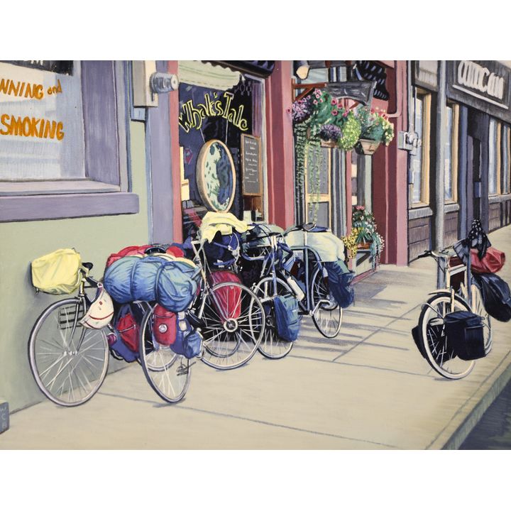 W. Cortland Butterfield ''Whale's Tail Cafe'' Oil