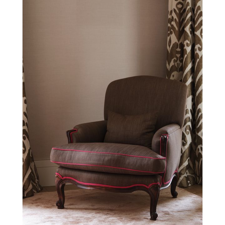 Armchair with matching ottoman and blanket box