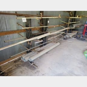 Assorted pipe, galvanized vent, other round pieces