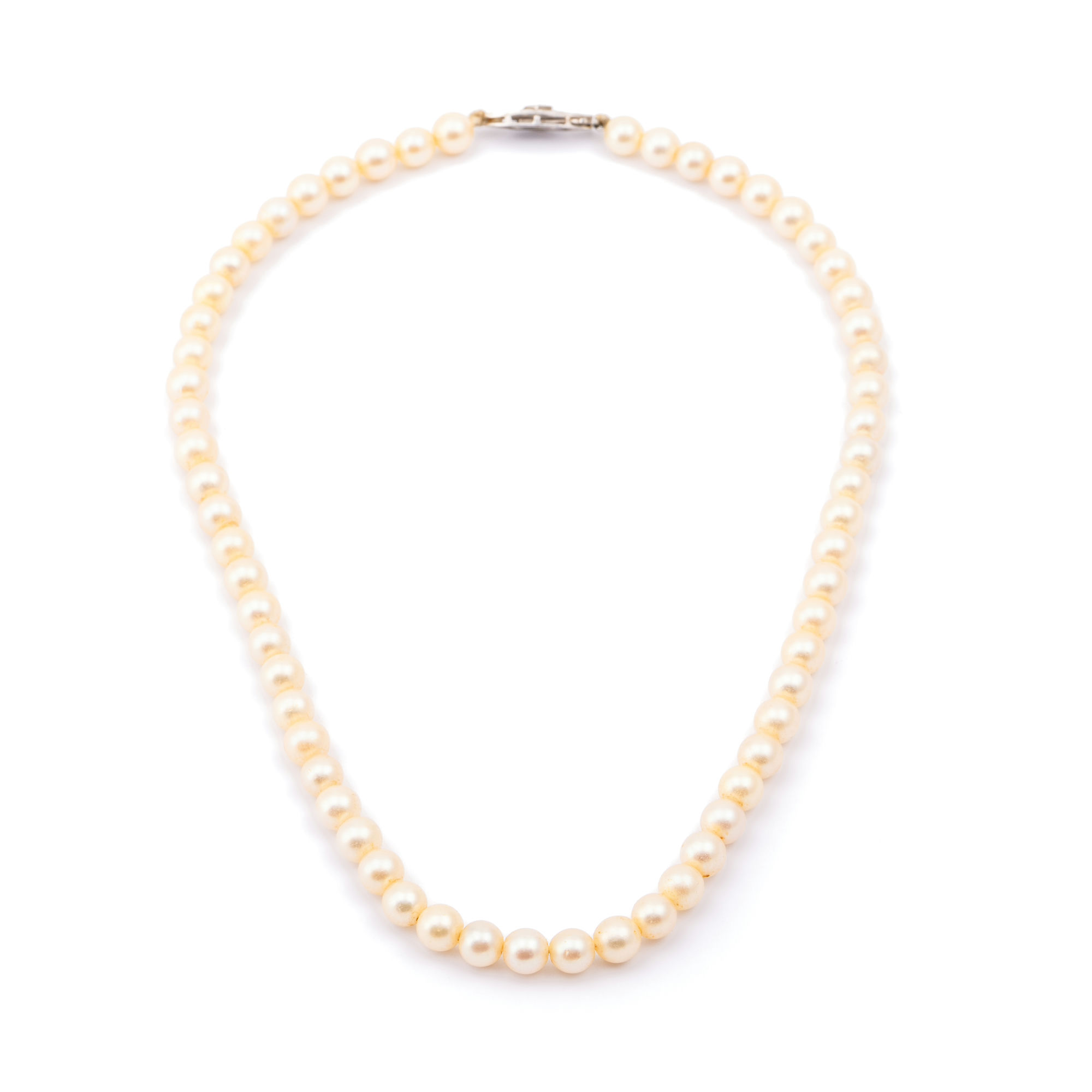 Cultured Pearl Necklace 9ct Gold