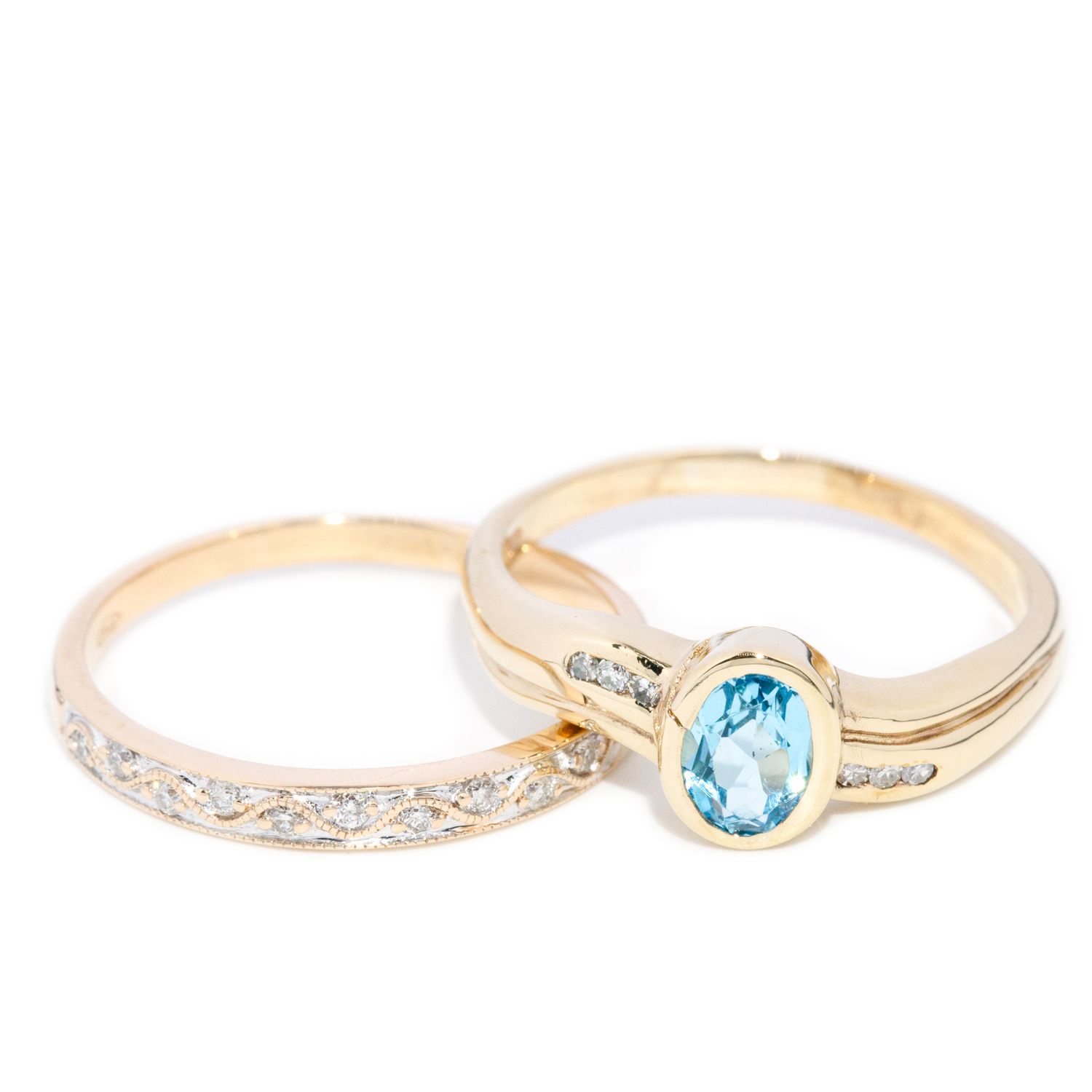 Diamond Band in 9ct Gold