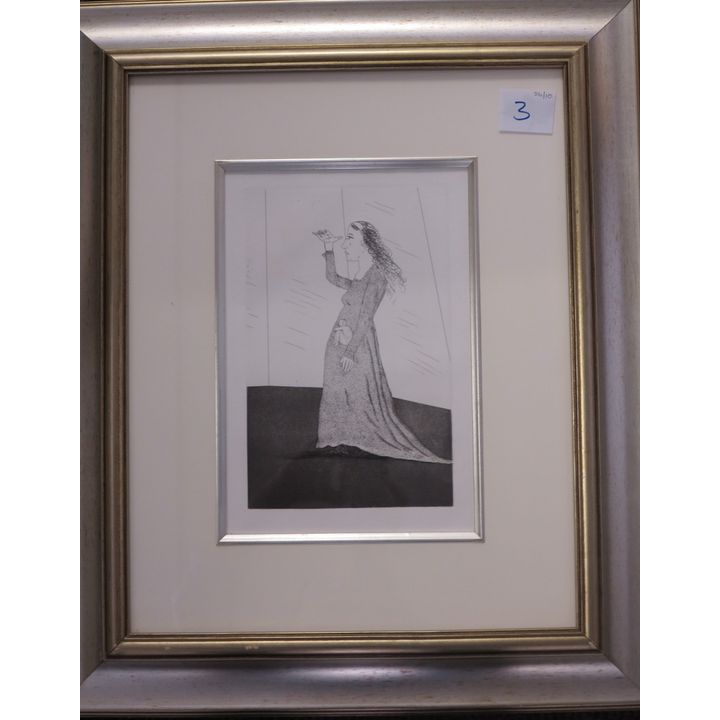 DAVID HOCKNEY - ETCHING, AQUATINT THE PRINCESS SEARCHING, unsigned