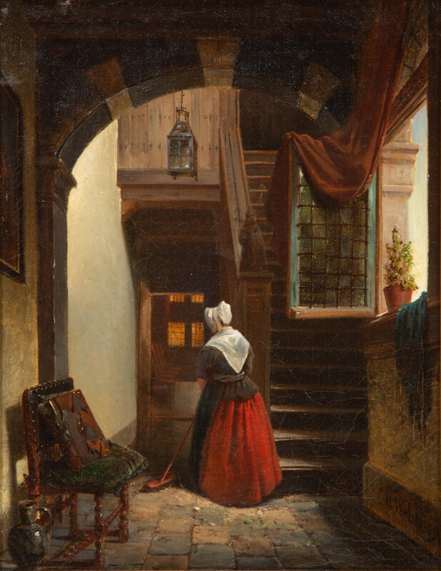 Charles Meer Webb
(British, 1830-1895)
A Tribute to Vermeer, 1889