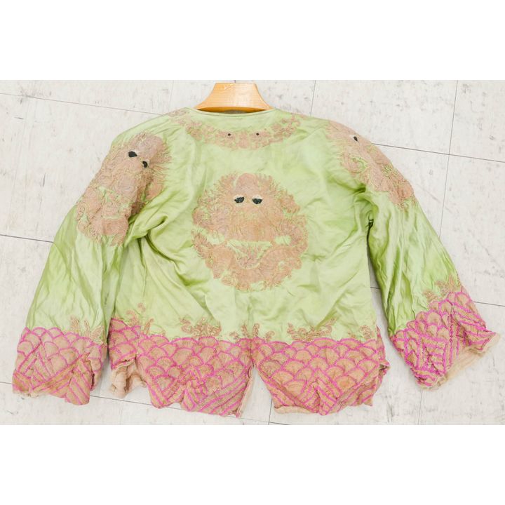Old Mongolian Embroidered Dragon Coat- 26x52''