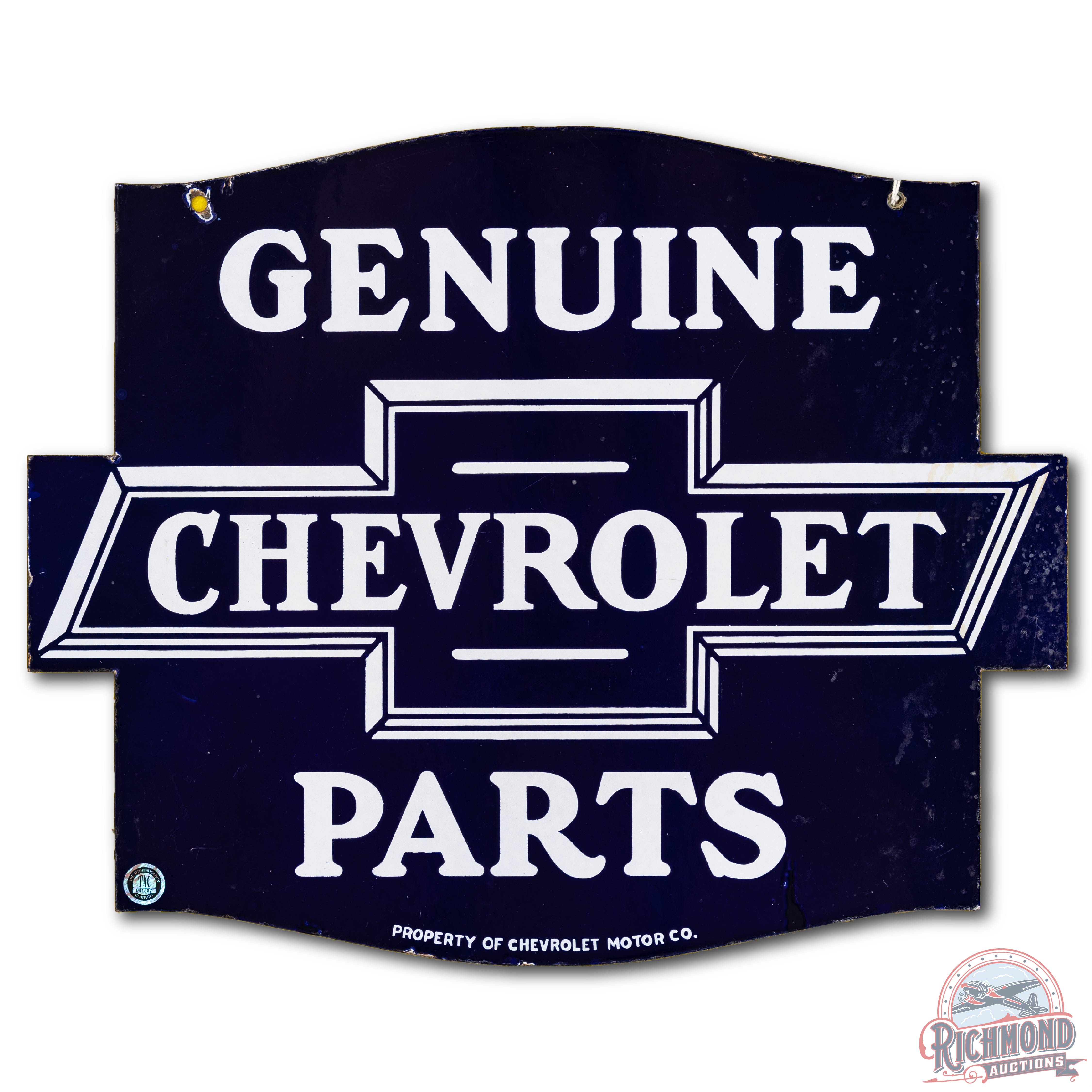 GM General Motors Official Service Porcelain Sign