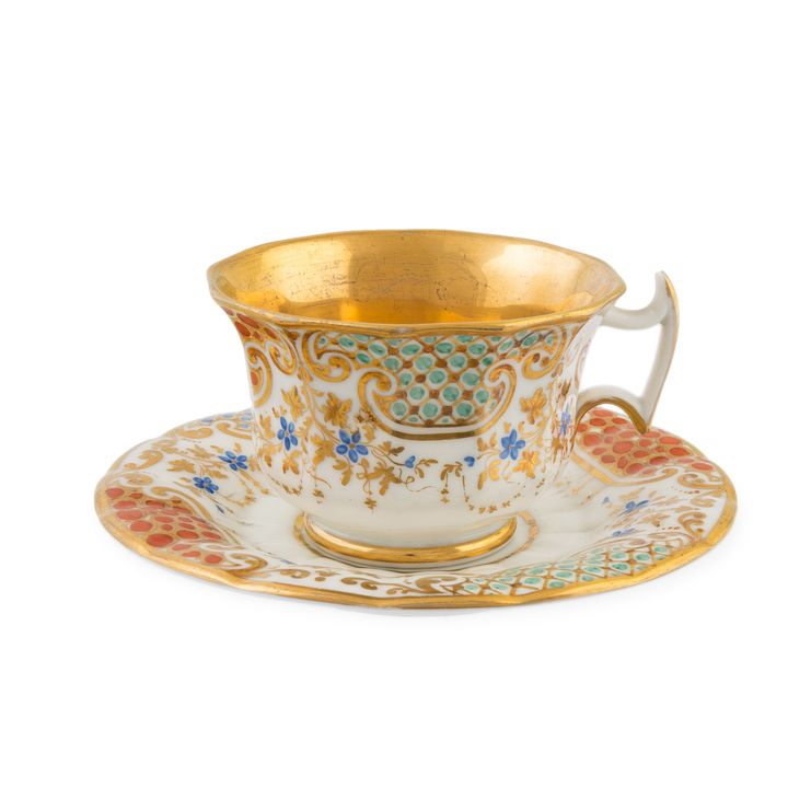 Filiżanka w stylu Biedermeier, Czechy lub Śląsk, poł. XIX w