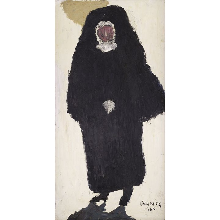 William Cumming ''Nun'' 1960'' Oil on Board