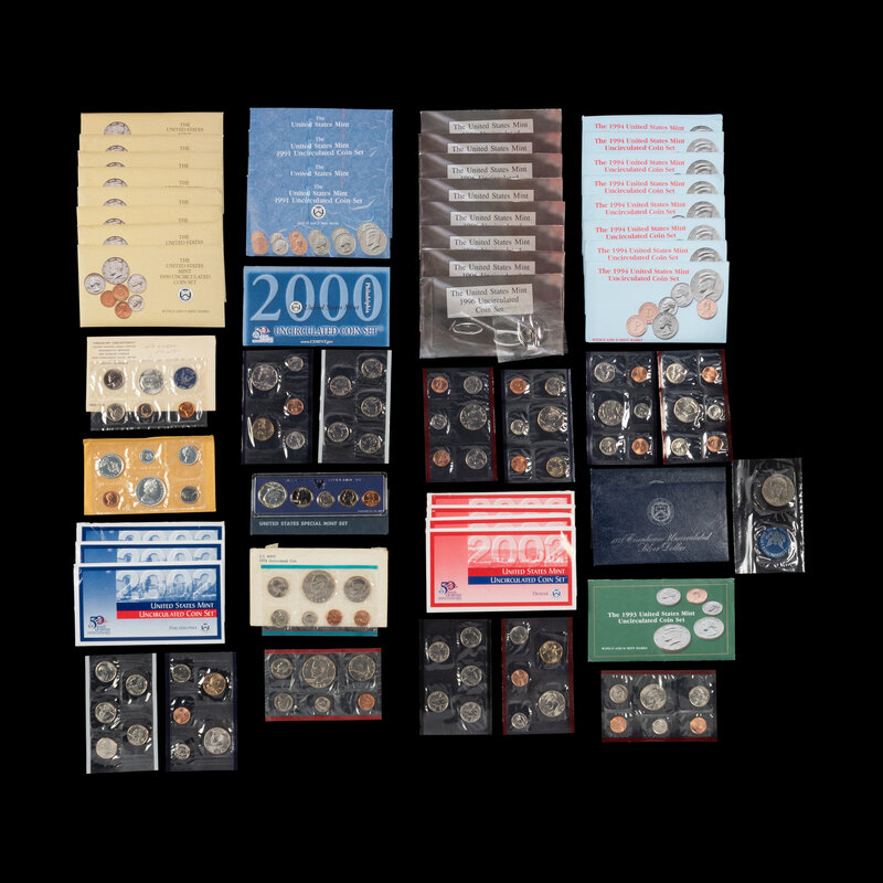 A Large Collection of United States Mint Coin Sets
