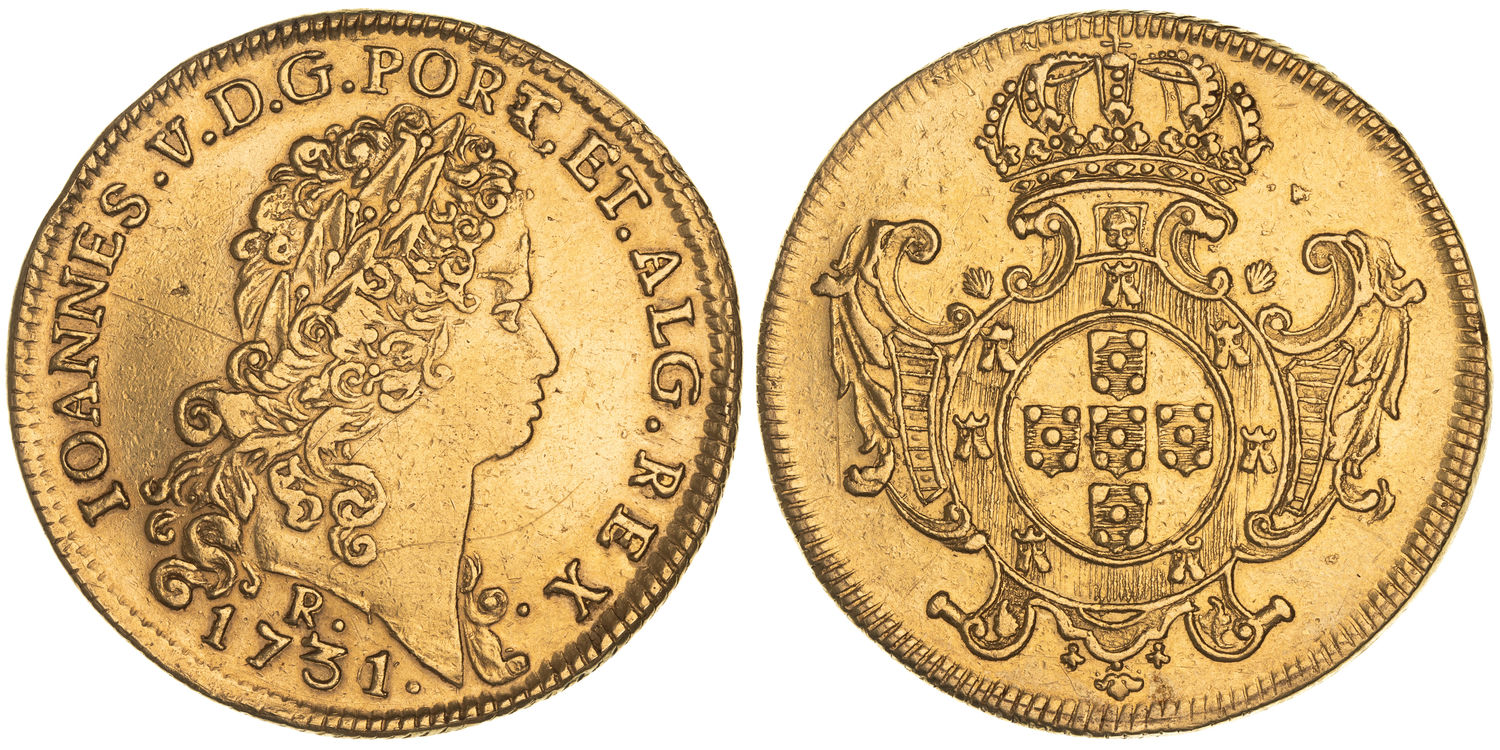 Brazil, John V, Johanna, 1731/0-R, VF