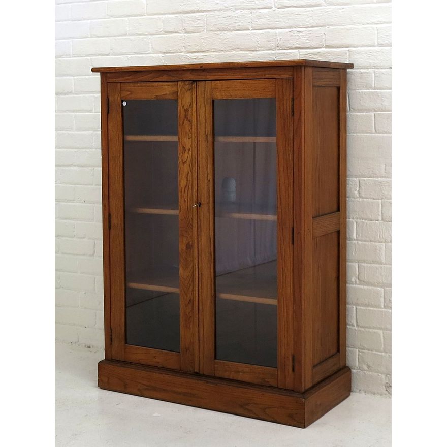 OAK DISPLAY CABINET