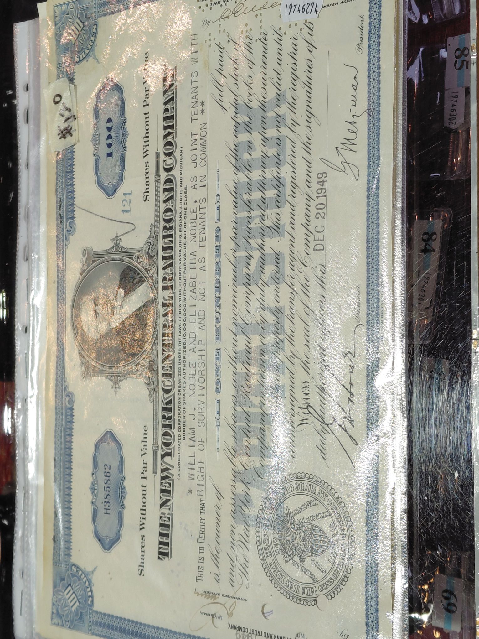 145 · STOCK CERTIFICATES