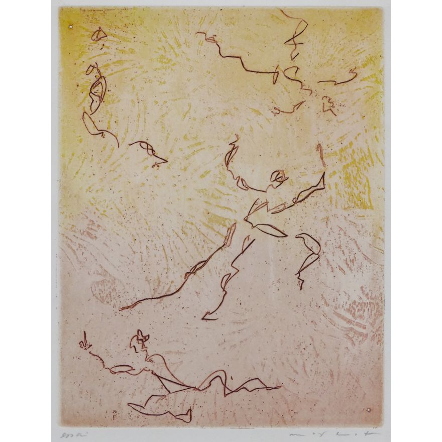 Max Ernst ''La Rose est Nue'' 1961 Color Etching