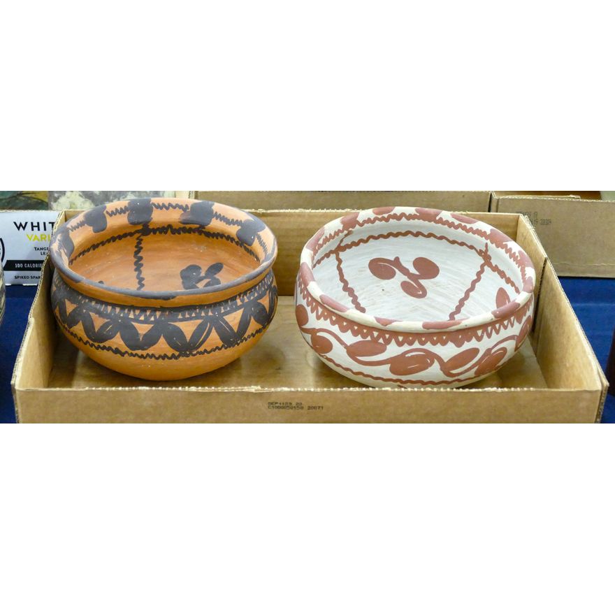Box 2pc Mexican Chiapas Pottery Bowls