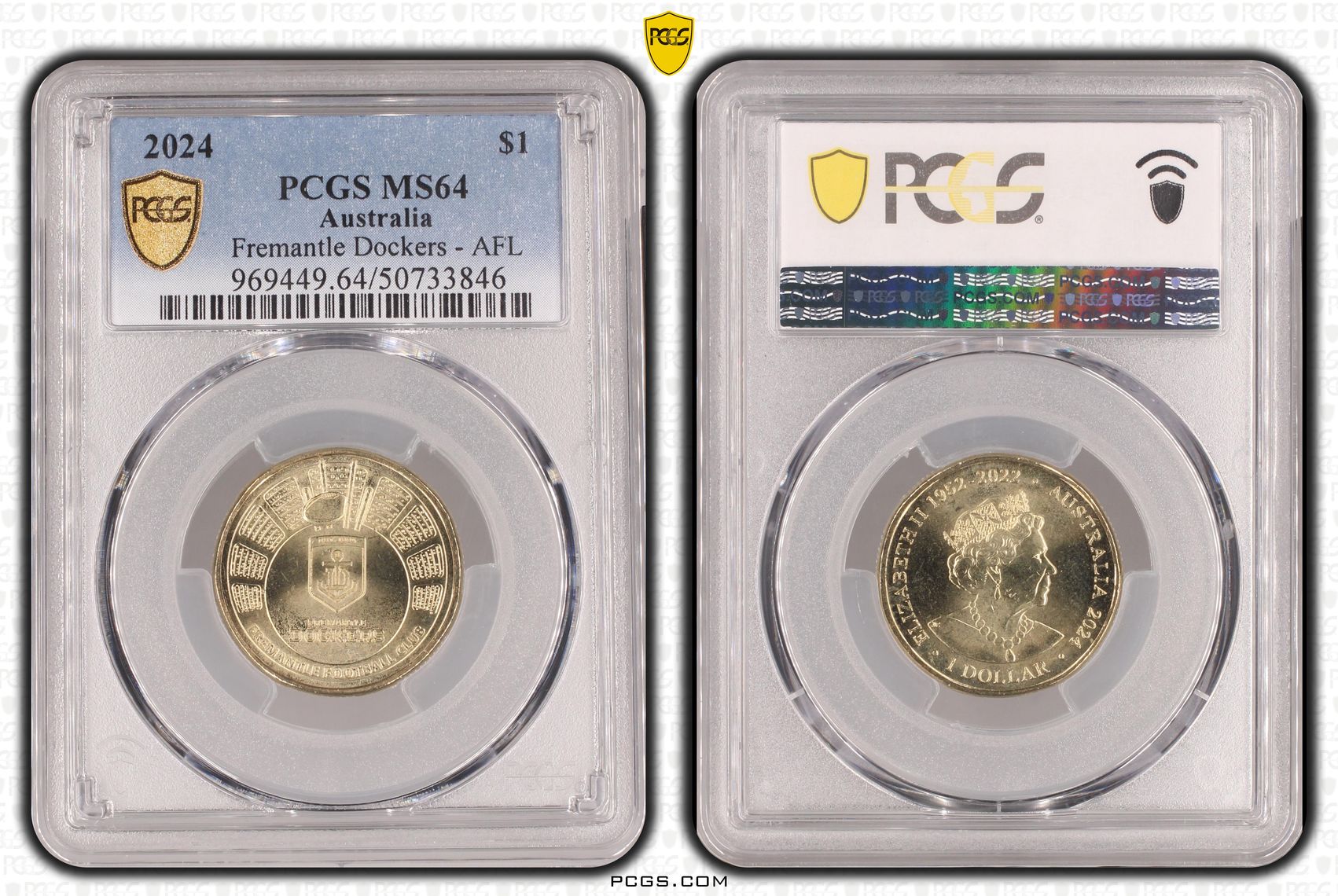 Fremantle Dockers - AFL , One Dollar, 2024, PCGS MS64