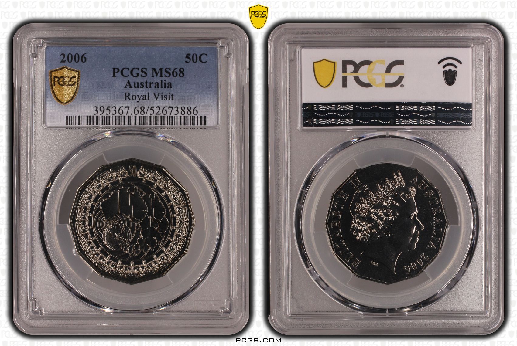 Royal Visit, Fifty Cent, 2006, PCGS MS68