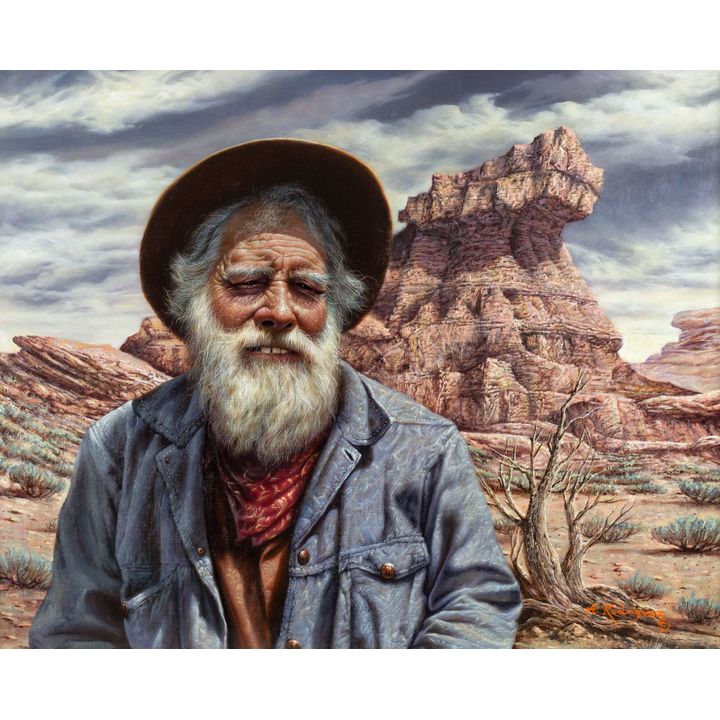 Alfredo Rodriguez (1954-), Big John - Desert Prospector