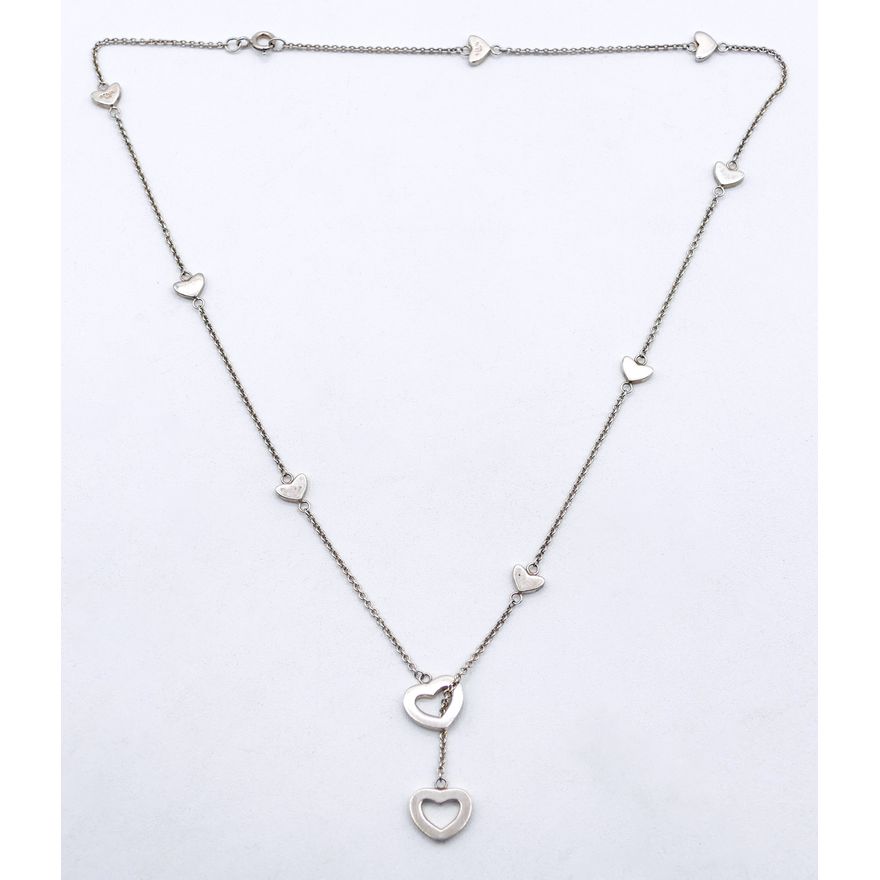 Tiffany & Co. Sterling Heart Necklace 18''