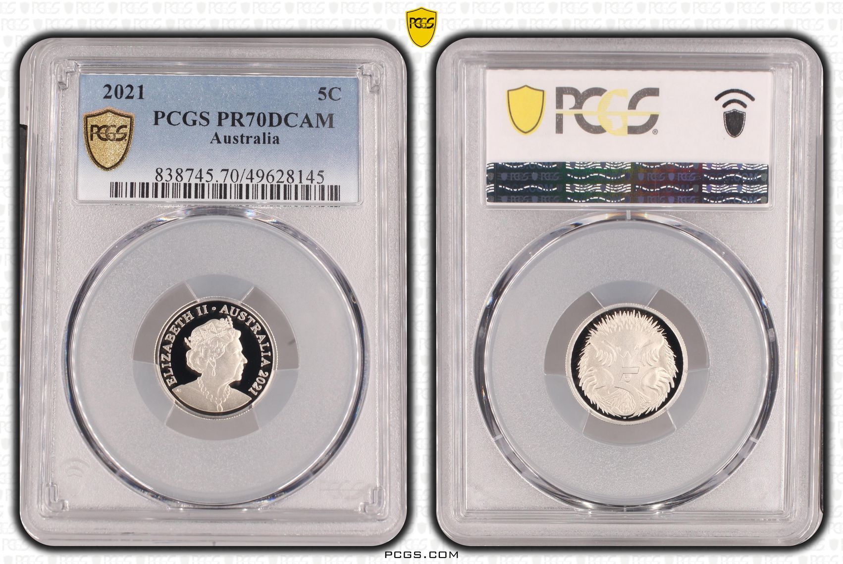 Five Cent, 2021, PCGS PR70DCAM