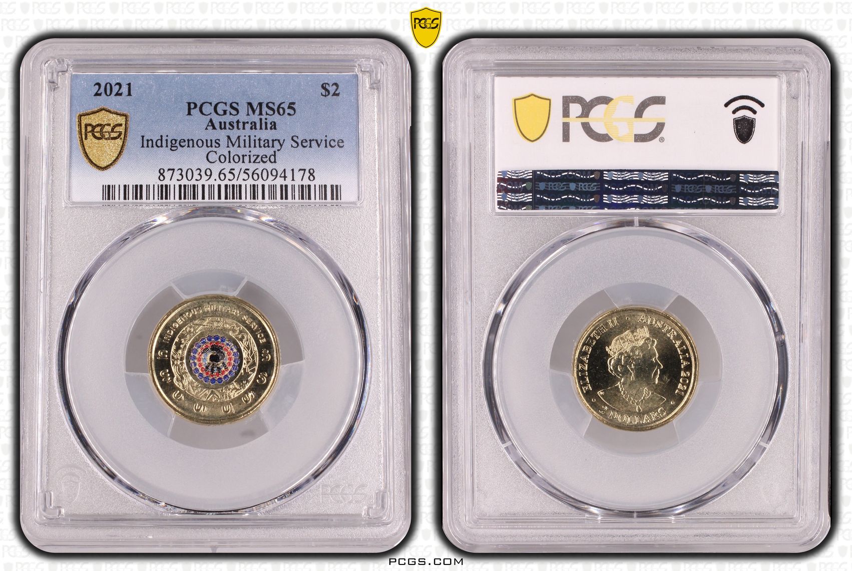 Indigenous Military Service Colorized, Two Dollar, 2021, PCGS MS65