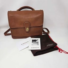 Coach Brown Leather Willis Crossbody Shoulder Bag