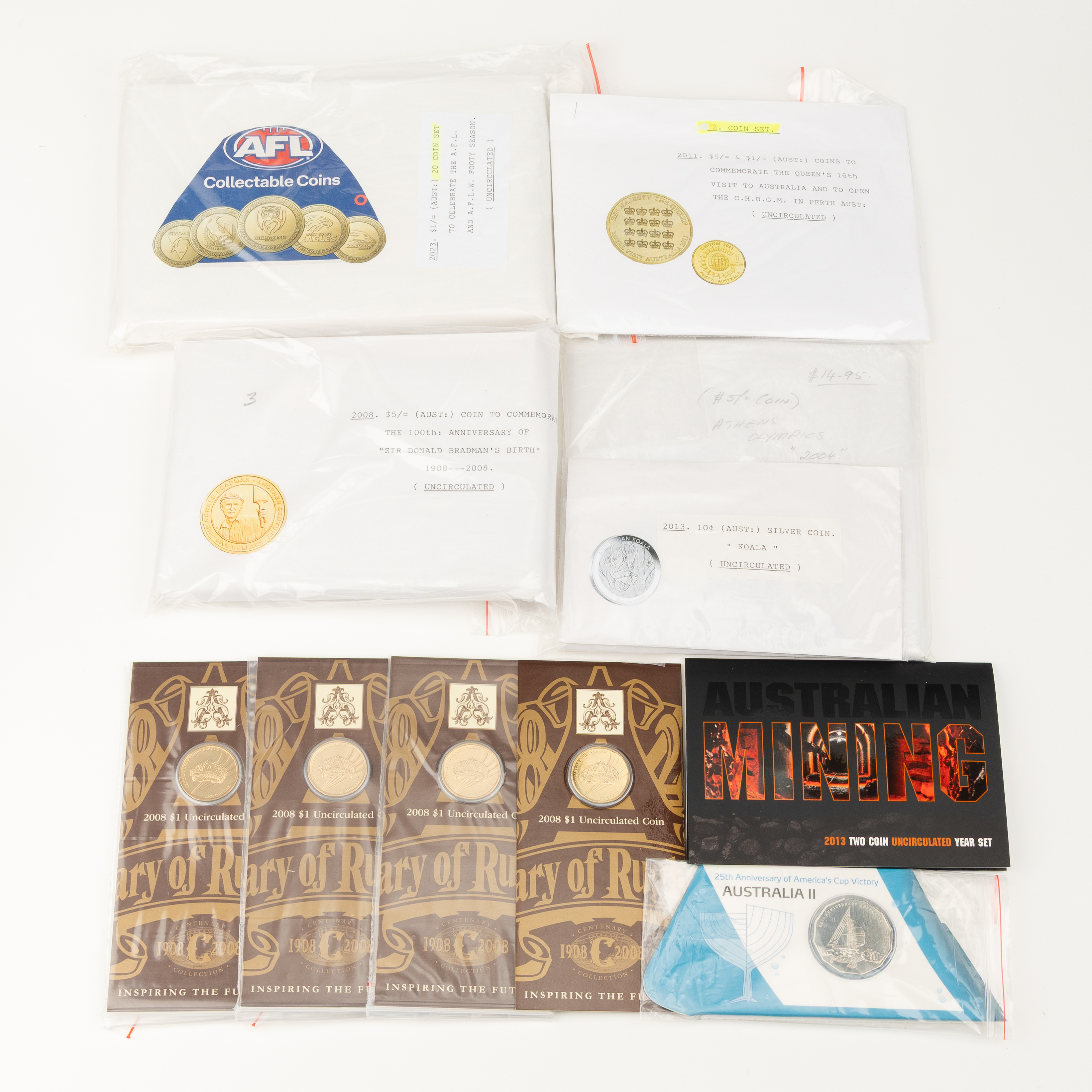 Elizabeth II, RAM - Miscellaneous, Ten Cents - Five Dollars, 2004 - 2023, UNC