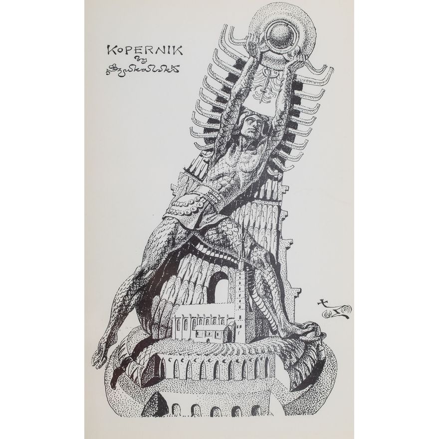 Stanisław Szukalski | Kopernik (projekt pomnika) i i KRa-k (Krak zabijający smoka), ok. 1973