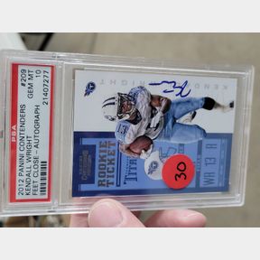 Kendall Wright Autographed Jem Mint 10 Football Card