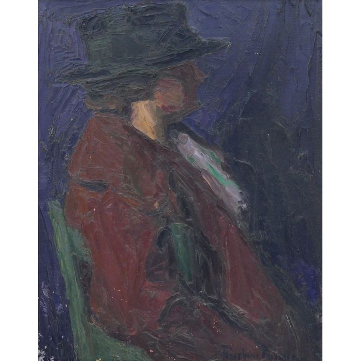 Josephine Gilmer Corbett ''Palette Knife Study'' (Figure)