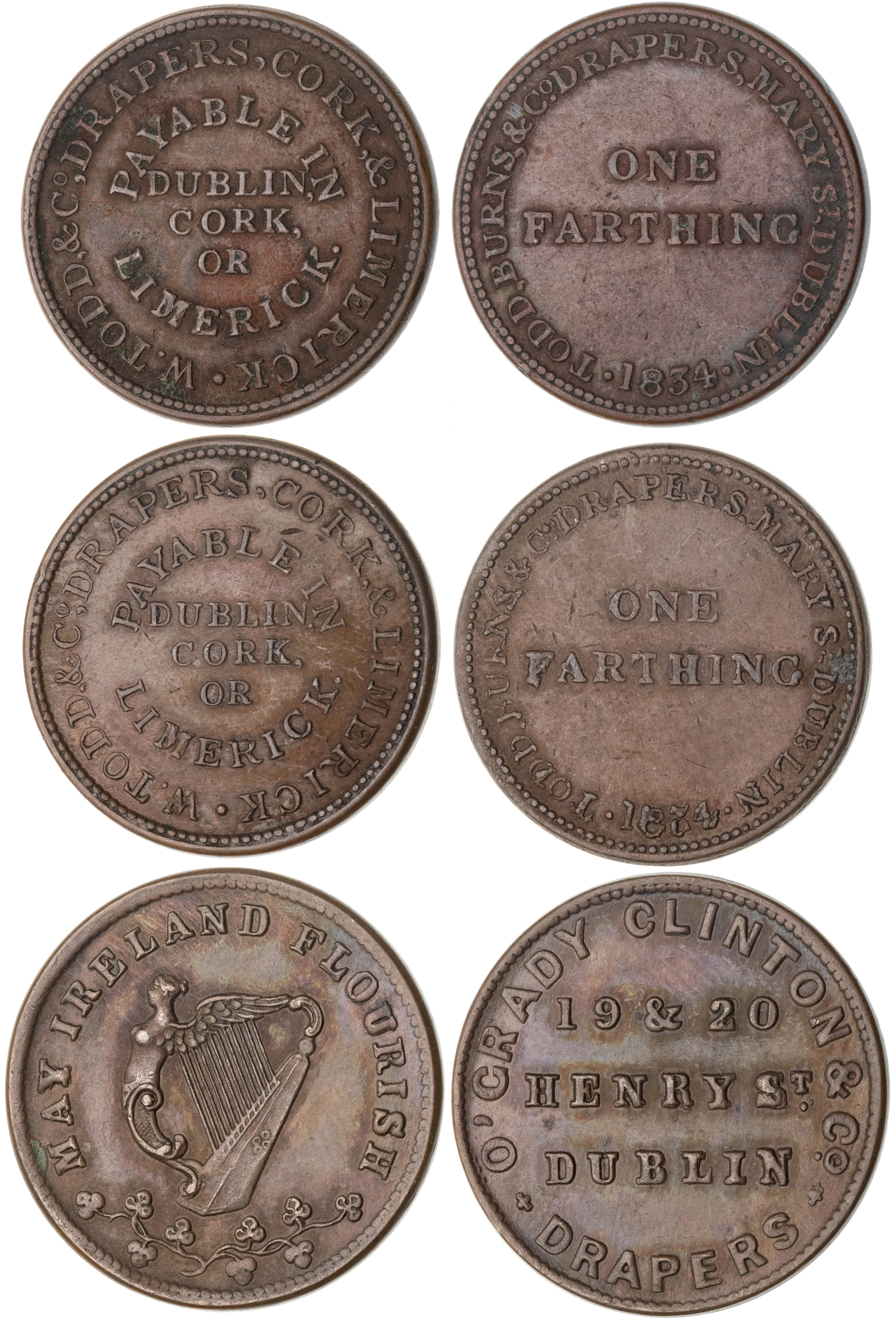 Ireland, Farthing, 1834, VF
