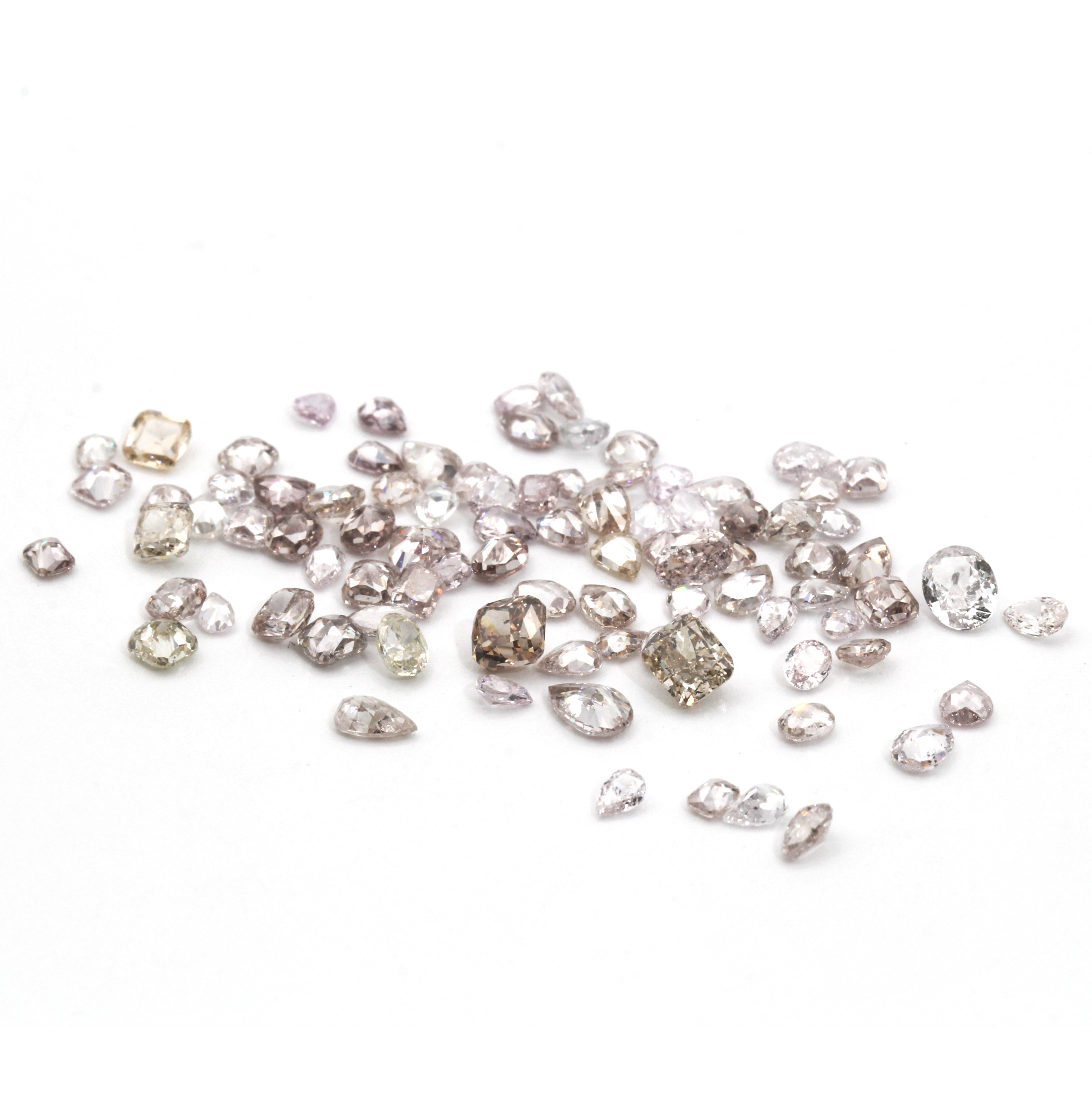 296 · 8.7ct Fancy Coloured Including Pink Diamond Parcel