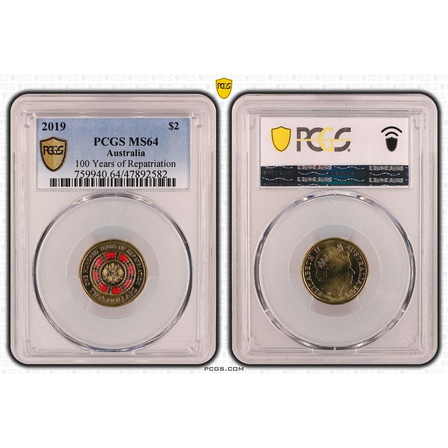 100 Years of Repatriation, Two Dollar, 2019, PCGS MS 64