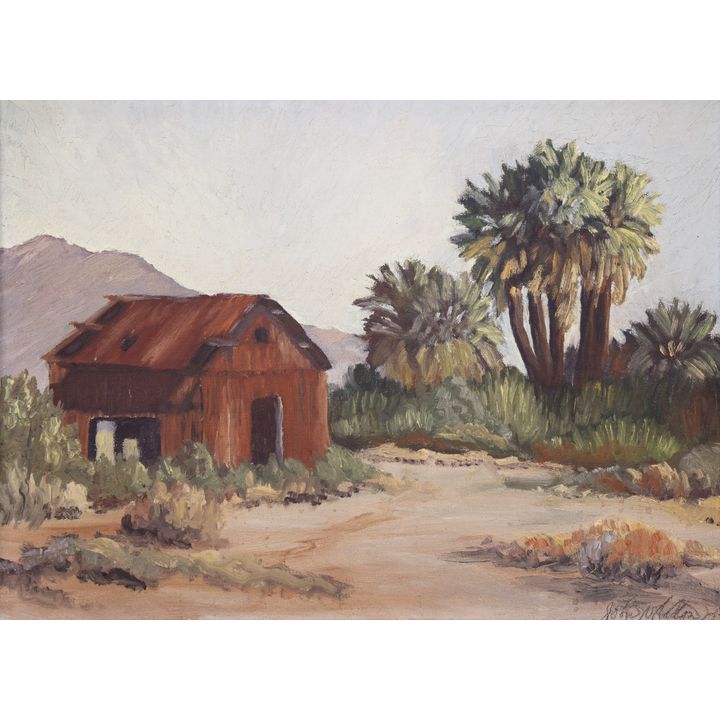 John William Hilton ''Dos Palomas Springs'' 1935 Oil