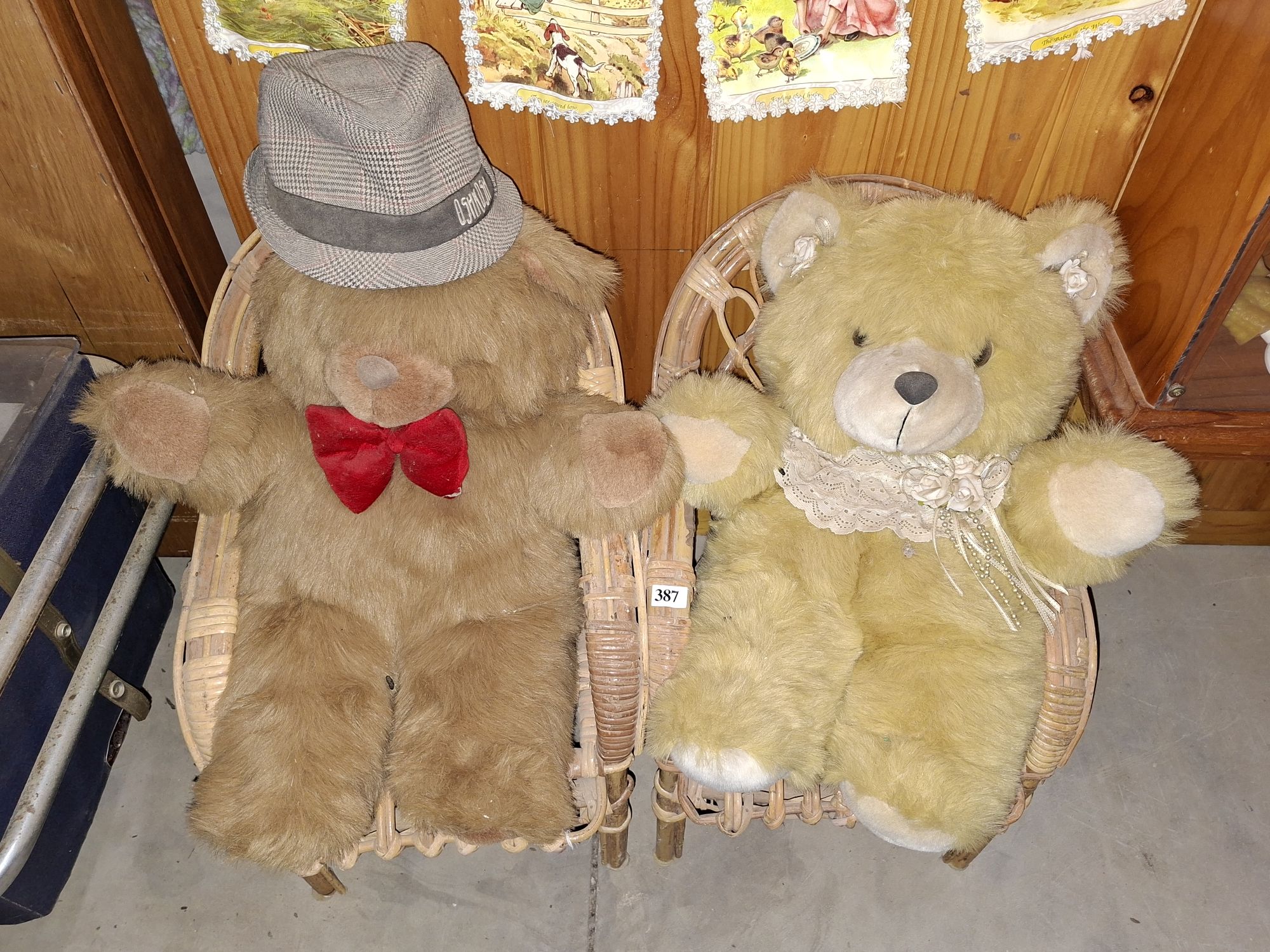 Cane Chairs And Teddies