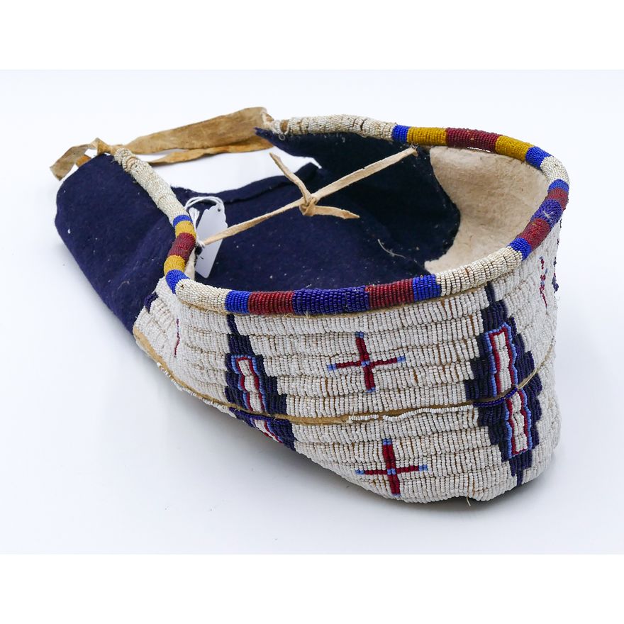 Old Plains Indian Beaded Cradle Cover or Hood