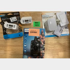 MY TOUCH SMART PLUG IN TIMER 2 PACK, PHILIPS HOME POWER DUSK TO DAWN COUNT & GE WIRELESS REMOTE LIGHTING CONTROL